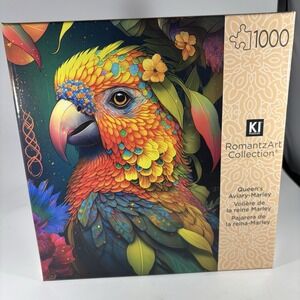 KI Puzzle 1000 Pieces RomantzArt Jigsaw Puzzle Queen's Aviary-Marley New Parrot